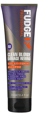 Fudge Clean Blonde Damage Rewind Violet-Toning Shampoo Sulfate-Free (250ml)