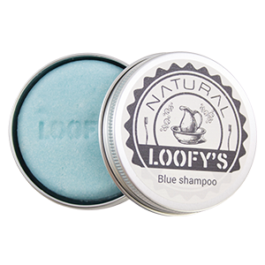 Loofy Shampoo Bar Blue Cotton