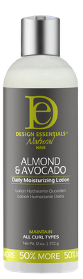 Design Essentials Almond & Avocado Daily Moisturizing Lotion 12 oz