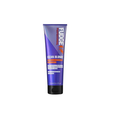 Fudge Clean Blonde Damage Rewind Violet-Toning Shampoo (250ml)
