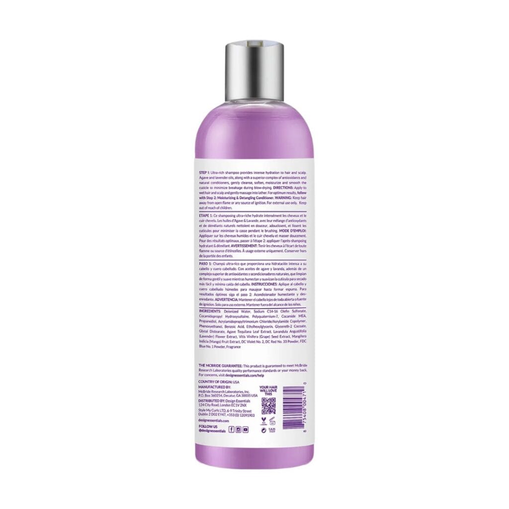 Design Essentials Agave & Lavender Moisturizing & Strengthening Shampoo