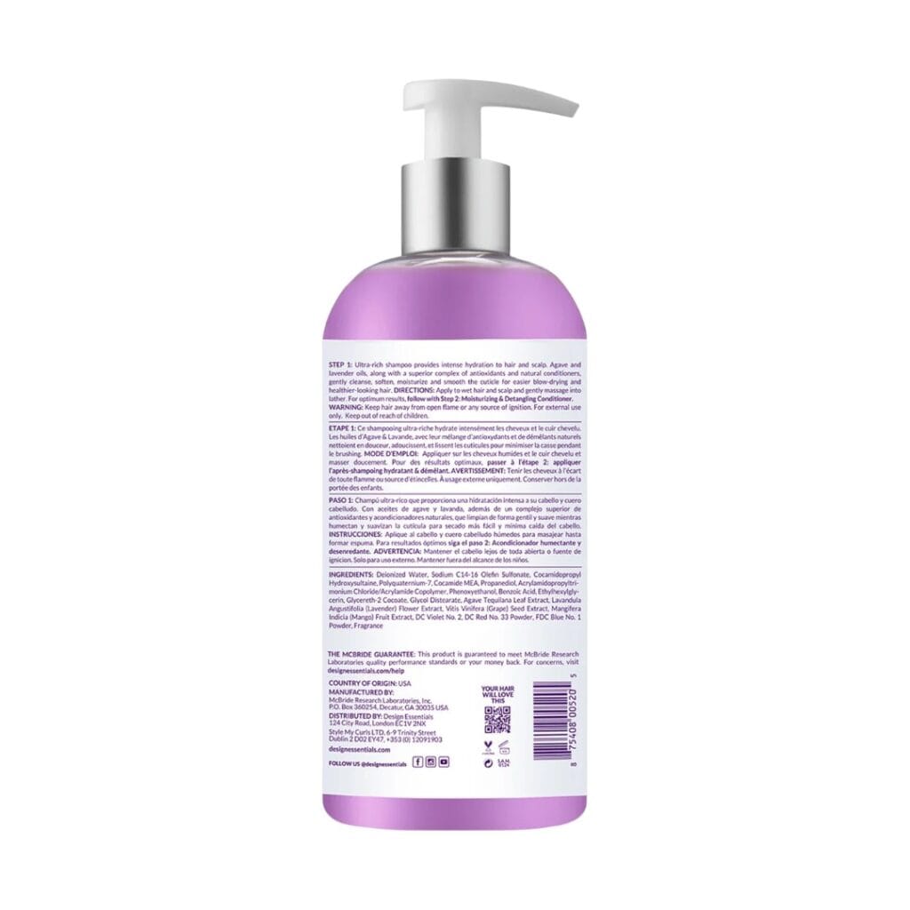 Design Essentials Agave & Lavender Moisturizing & Strengthening Shampoo