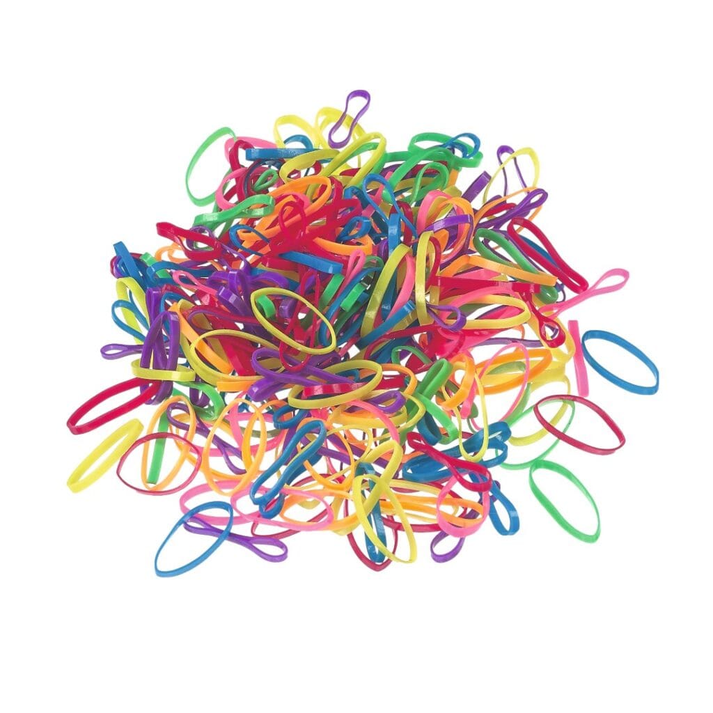 SIBEL Elastische Haarbandjes Fluo 20mm 500st
