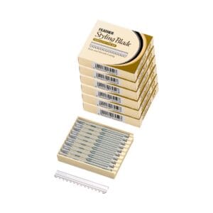 FEATHER Scheermesjes 5x10st + Container