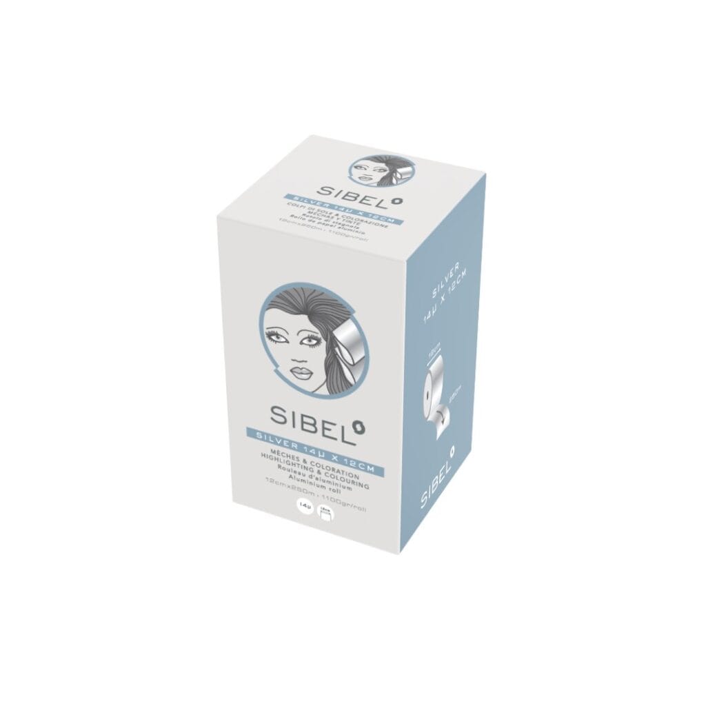 SIBEL Alufolie Rol 14µ Zilver 12cmx250m