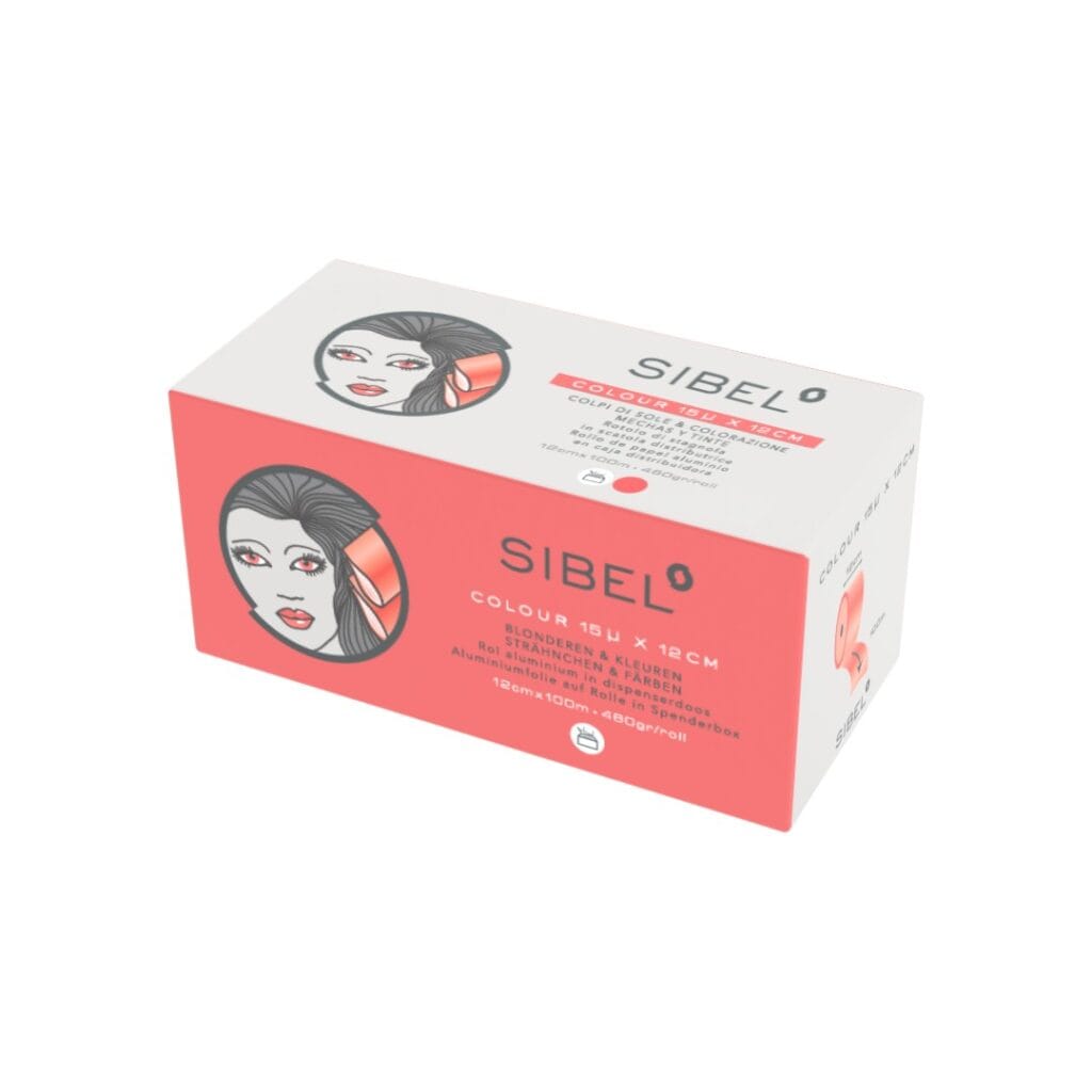 SIBEL Alufolie Rol 15µ Rood 12cmx100m