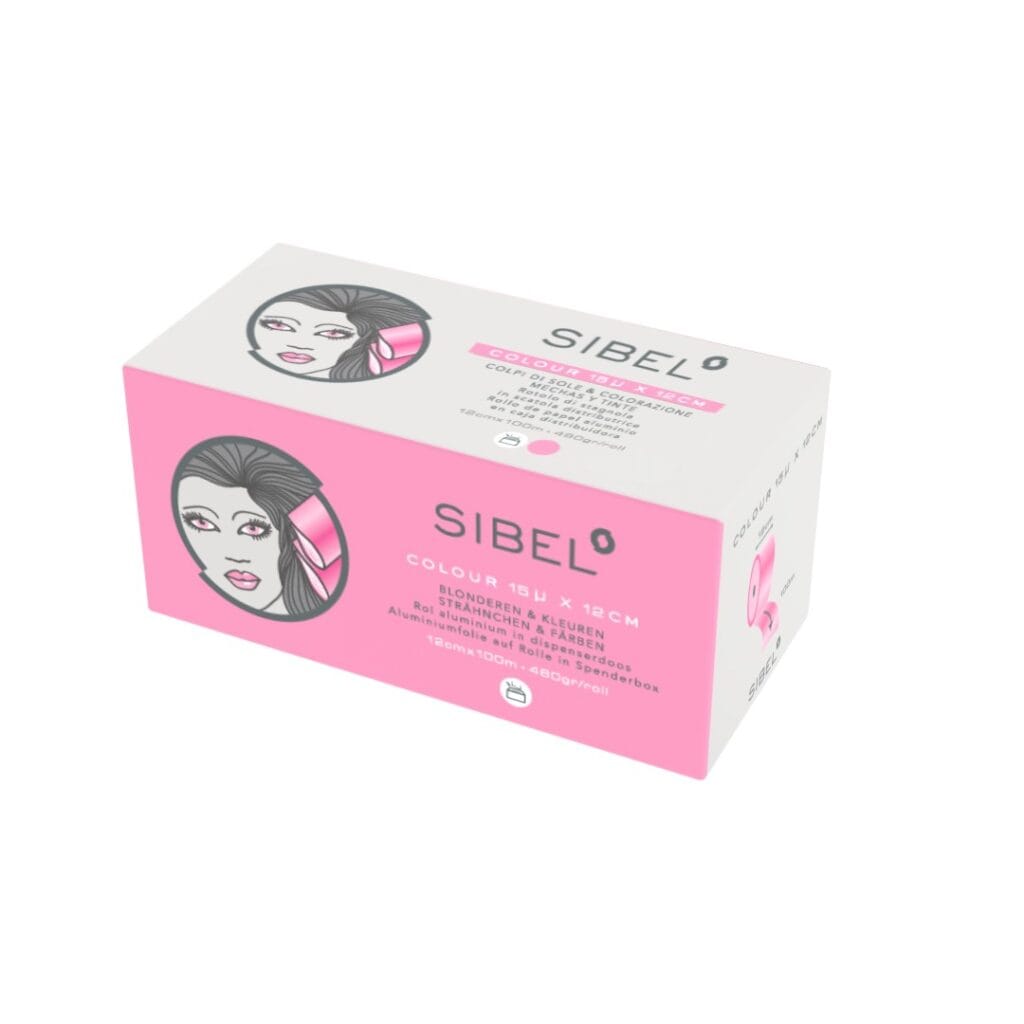 SIBEL Alufolie Rol 15µ Fuchsia 12cmx100m