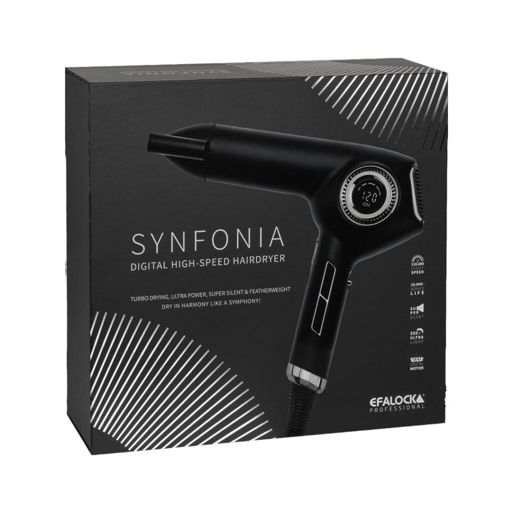 Efalock SYNFONIA High-Speed Hairdryer – Professionele Sneldrogende Föhn met Ionische Technologie