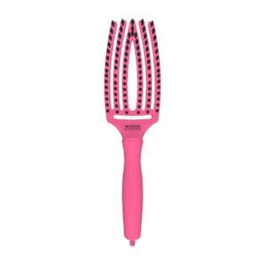 Olivia Garden Fingerbrush Hot Pink Combo Medium Haarborstel